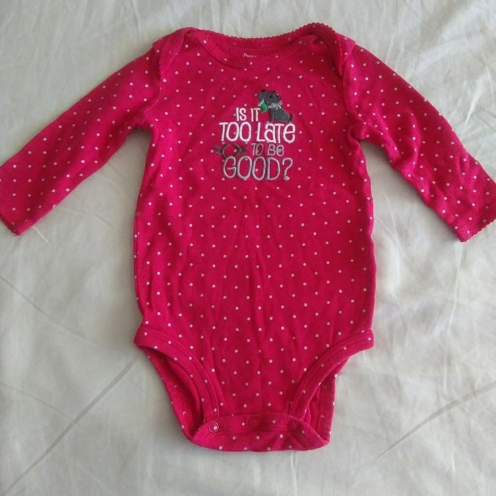 Holiday onesie 6-9 mos